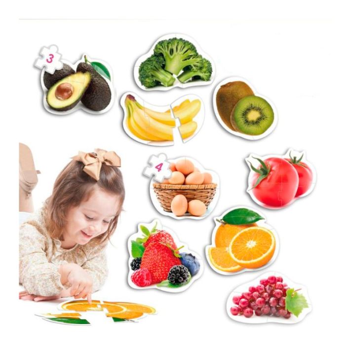 🥑 Sveikas maistas – 9 maxi dėlionės