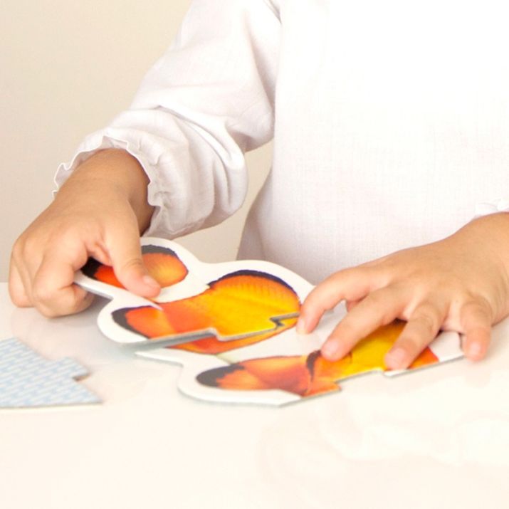 🐼 Gyvūnų siluetai – 9 maxi dėlionės