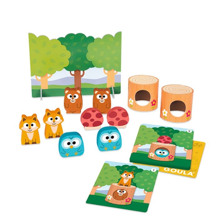 🦉 Atminties žaidimas – miško draugai