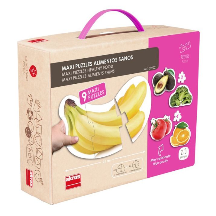 🥑 Sveikas maistas – 9 maxi dėlionės