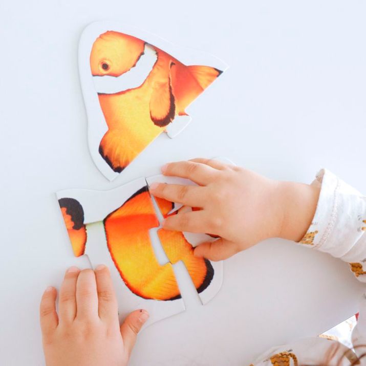 🐼 Gyvūnų siluetai – 9 maxi dėlionės