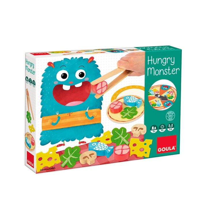 🍕 Hungry Monster – lavinamasis žaidimas smulkiajai motorikai ir koordinacijai