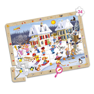 🍁 Keturių metų laikų stebėjimo dėlionės – edukacinis rinkinys vaikams