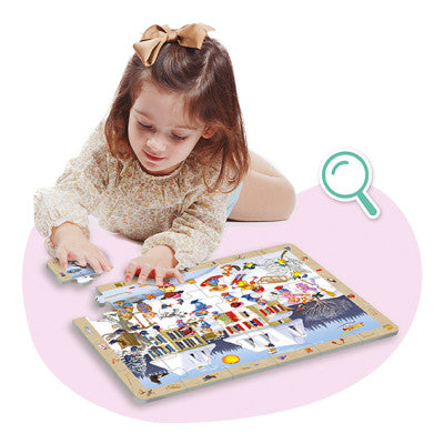 🍁 Keturių metų laikų stebėjimo dėlionės – edukacinis rinkinys vaikams