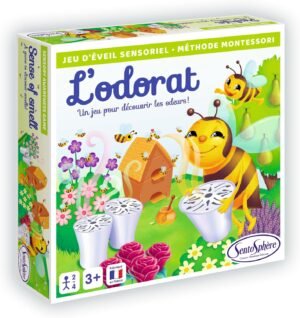 🐝 Montessori sensorinis žaidimas „Bitučių kvapų sodas“